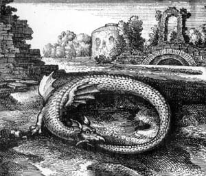 Ouroboros — An Ancient Symbol that Survived Through Millennia;The ouroboros appears in the classic alchemical study, Atalanta Fugiens (1617), by the physician to Emperor Rudolf II, Michael Maier (Credit: Staatsbibliothek zu Berlin) - By Percy Ramsey