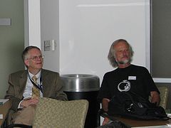 Doug Wallace and Erich Gnaiger at IOC91, Philadelphia 2014
