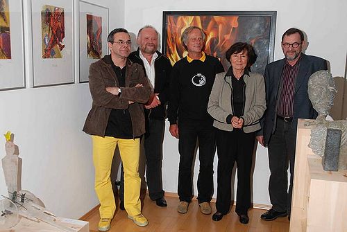 Sven Schmidt, Winfried Wunderlich, Erich Gnaiger, Gitta Heil, Hannes Weinberger (von links nach rechts).